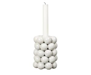 Byon Globe candle sticks 13.5 cm white