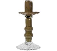 ByON - Lara Candlestick 22 cm, Green / Clear - Green