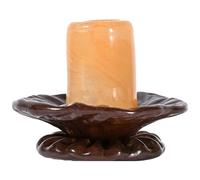 ByON - Lara Candlestick 9 cm, Brown / Orange - Brown