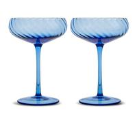 ByON - Opacity Champagne Coupes 2-pack, Blue - Blue