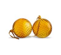 Byon Opacity Christmas tree bauble M Ø8 cm 2-pack Yellow
