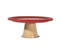 Byon Porto cake plate Ø26x11 cm Red-beige