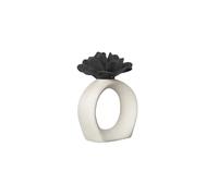 Byon Water Lily napkin ring white-black