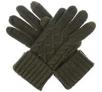BYOS Womens Winter Cable Knitted Texting Gloves for Touchscreen Devices