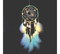 Byou Dream Catcher Handmade with Feathers Hanging Ornament for Bedroom Car Decoration