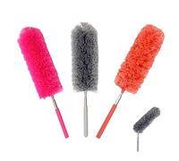 byou Feather Duster, Dusting Brushes with Telescoping Pole Wahsable Bendable Microfiber Duster for Home Car Office 3packs