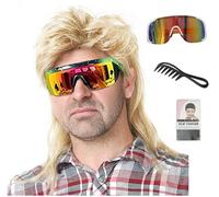 ByouByou Mens 80s Fancy Dress Wig Party Supplies Cosplay Wig (Light Blonde)