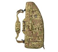 BYOUQ Rifle Case Long Gun Firearm Bag 70cm High Quality Nylon Cloth Tactical Double Long Rifle Pistol Gun Bag 3external Pockets One-Shoulder Portable Oblique Gun Bag a