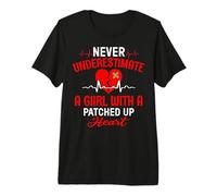 Bypass Open Heart Surgery Recovery Survivor Girls Women Premium T-Shirt