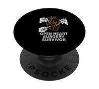 Bypass Open Heart Surgery Survivor Vintage Mens Recovery PopSockets Adhesive PopGrip
