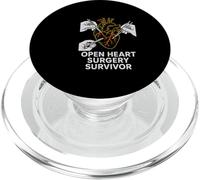 Bypass Open Heart Surgery Survivor Vintage Mens Recovery PopSockets PopGrip for MagSafe