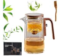 Bypierce Tea Pot, 2025 New Magnetic Teapot with Tea Infuser, Enchantipot Magic Teapot, 600ml/720ml Tranquil Tea Harmony Pot, Magic Teapot with Pressure Control for Tea Lovers (800ML)