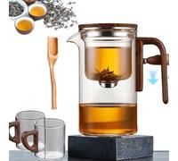 Bypierce Tea Pot, Enchanti Tea Pot, The Piercé Pot, 2025 New Tea Infuser Pot, Magic Teapot with Infuser with Strainer and Infuser, 3 in 1 Brew & Filter & Pour (520ml)