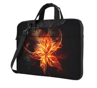 BYPPJGH Abstract Fire Flowers Laptop Shoulder Bag For Men Women Briefcase Messenger Bag W/Strap Handle Waterproof Laptop Sleeve Bag 13 Inch