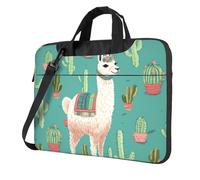 BYPPJGH Alpaca Cactus Laptop Shoulder Bag For Men Women Briefcase Messenger Bag W/Strap Handle Waterproof Laptop Sleeve Bag 13 Inch