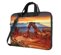 BYPPJGH Arches National Park Laptop Shoulder Bag For Men Women Briefcase Messenger Bag W/Strap Handle Waterproof Laptop Sleeve Bag 13 Inch