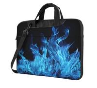 BYPPJGH Blue Flame Laptop Shoulder Bag For Men Women Briefcase Messenger Bag W/Strap Handle Waterproof Laptop Sleeve Bag 15.6 Inch