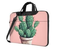 BYPPJGH Cactus Laptop Shoulder Bag For Men Women Briefcase Messenger Bag W/Strap Handle Waterproof Laptop Sleeve Bag 15.6 Inch