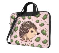 BYPPJGH Cartoon Hedgehog Laptop Shoulder Bag For Men Women Briefcase Messenger Bag W/Strap Handle Waterproof Laptop Sleeve Bag 15.6 Inch