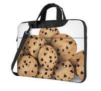 BYPPJGH Cookies Food Chocolate Chip Biscuits Laptop Shoulder Bag For Men Women Briefcase Messenger Bag W/Strap Handle Waterproof Laptop Sleeve Bag 15.6 Inch
