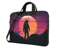 BYPPJGH Cool Astronaut Laptop Shoulder Bag For Men Women Briefcase Messenger Bag W/Strap Handle Waterproof Laptop Sleeve Bag 13 Inch