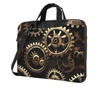 BYPPJGH Cool Steampunk Gears Laptop Shoulder Bag For Men Women Briefcase Messenger Bag W/Strap Handle Waterproof Laptop Sleeve Bag 13 Inch