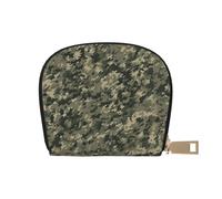 BYPPJGH Credit Card Holder Wallet for Women Ladies, Leather Zipper Card Wallet RFID Blocking Card Case Military Woods Camouflage Small Coin Purse Accordion Wallet Gift