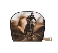 BYPPJGH Credit Card Holder Wallet for Women Ladies, Leather Zipper Card Wallet RFID Blocking Card Case Motocross Small Coin Purse Accordion Wallet Gift