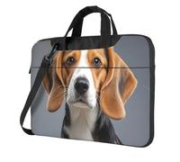 BYPPJGH Cute Beagle Laptop Shoulder Bag For Men Women Briefcase Messenger Bag W/Strap Handle Waterproof Laptop Sleeve Bag 13 Inch