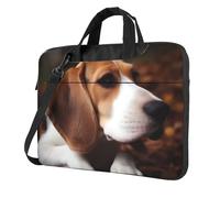 BYPPJGH Cute Beagle Laptop Shoulder Bag For Men Women Briefcase Messenger Bag W/Strap Handle Waterproof Laptop Sleeve Bag 13 Inch
