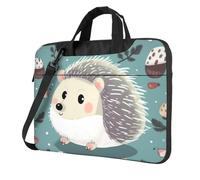 BYPPJGH Cute Cartoon Hedgehog Laptop Shoulder Bag For Men Women Briefcase Messenger Bag W/Strap Handle Waterproof Laptop Sleeve Bag 13 Inch