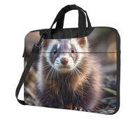 BYPPJGH Cute Raccoon Laptop Shoulder Bag For Men Women Briefcase Messenger Bag W/Strap Handle Waterproof Laptop Sleeve Bag 13 Inch