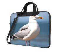 BYPPJGH Cute Seagull Laptop Shoulder Bag For Men Women Briefcase Messenger Bag W/Strap Handle Waterproof Laptop Sleeve Bag 13 Inch