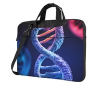 BYPPJGH Dna Genetic Helix Laptop Shoulder Bag For Men Women Briefcase Messenger Bag W/Strap Handle Waterproof Laptop Sleeve Bag 15.6 Inch