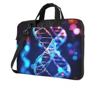 BYPPJGH Dna Genetic Helix Laptop Shoulder Bag For Men Women Briefcase Messenger Bag W/Strap Handle Waterproof Laptop Sleeve Bag 14 Inch