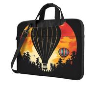 BYPPJGH Flying Hot Air Balloon Laptop Shoulder Bag For Men Women Briefcase Messenger Bag W/Strap Handle Waterproof Laptop Sleeve Bag 14 Inch