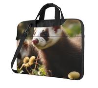 BYPPJGH Foraging Ferret Laptop Shoulder Bag For Men Women Briefcase Messenger Bag W/Strap Handle Waterproof Laptop Sleeve Bag 15.6 Inch