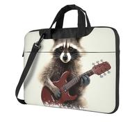 BYPPJGH Funny Raccoon Laptop Shoulder Bag For Men Women Briefcase Messenger Bag W/Strap Handle Waterproof Laptop Sleeve Bag 13 Inch