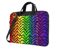 BYPPJGH Gay Pride Rainbow Pattern Laptop Shoulder Bag For Men Women Briefcase Messenger Bag W/Strap Handle Waterproof Laptop Sleeve Bag 14 Inch