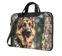 BYPPJGH German Shepherd Laptop Shoulder Bag For Men Women Briefcase Messenger Bag W/Strap Handle Waterproof Laptop Sleeve Bag 13 Inch