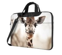 BYPPJGH Giraffe Laptop Shoulder Bag For Men Women Briefcase Messenger Bag W/Strap Handle Waterproof Laptop Sleeve Bag 14 Inch