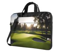 BYPPJGH Golf Course Laptop Shoulder Bag For Men Women Briefcase Messenger Bag W/Strap Handle Waterproof Laptop Sleeve Bag 13 Inch
