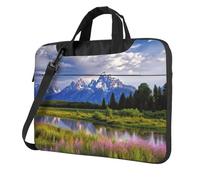 BYPPJGH Grand Teton National Park Laptop Shoulder Bag For Men Women Briefcase Messenger Bag W/Strap Handle Waterproof Laptop Sleeve Bag 14 Inch
