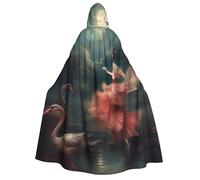 BYPPJGH Halloween Hooded Cape For Adult A Night Of Miracles And Magic Full Length Cape Cloak Halloween Christmas Cosplay Costume For Men And Women