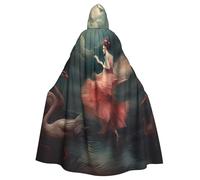 BYPPJGH Halloween Hooded Cape For Adult A Night Of Miracles And Magic Full Length Cape Cloak Halloween Christmas Cosplay Costume For Men And Women