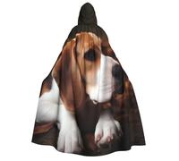 BYPPJGH Halloween Hooded Cape For Adult Cute Beagle Full Length Cape Cloak Halloween Christmas Cosplay Costume For Men And Women