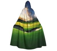 BYPPJGH Halloween Hooded Cape For Adult Golf Course Full Length Cape Cloak Halloween Christmas Cosplay Costume For Men And Women