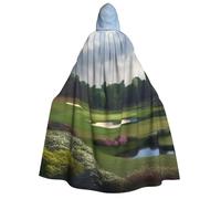 BYPPJGH Halloween Hooded Cape For Adult Golf Course Full Length Cape Cloak Halloween Christmas Cosplay Costume For Men And Women