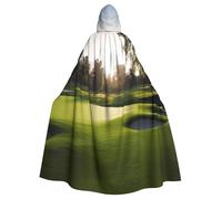 BYPPJGH Halloween Hooded Cape For Adult Golf Course Full Length Cape Cloak Halloween Christmas Cosplay Costume For Men And Women