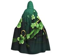 BYPPJGH Halloween Hooded Cape For Adult Happy St Patrick'S Day Full Length Cape Cloak Halloween Christmas Cosplay Costume For Men And Women